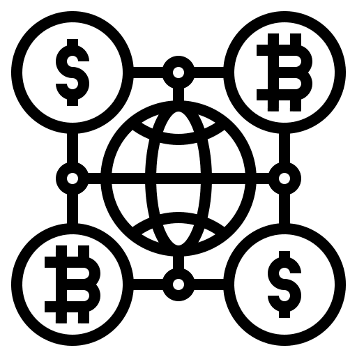 Network network business and finance globe icon
