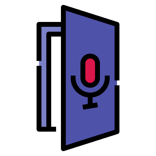 Open door password unlock social media icon Open door password unlock social media icon