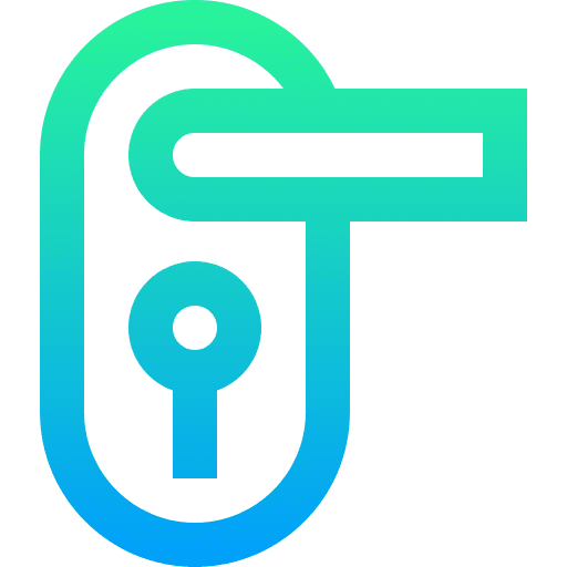 Door lock door lock smart lock door handle icon