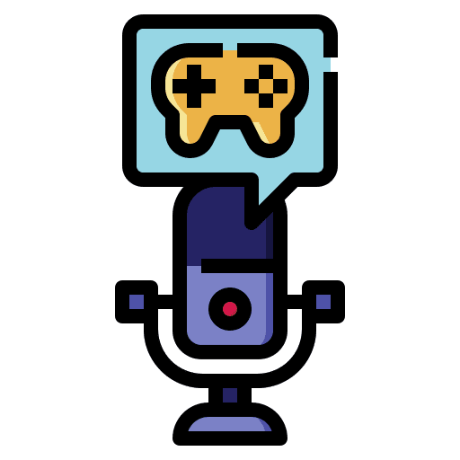 Gaming game console gaming communications icon Gaming game console gaming communications icon