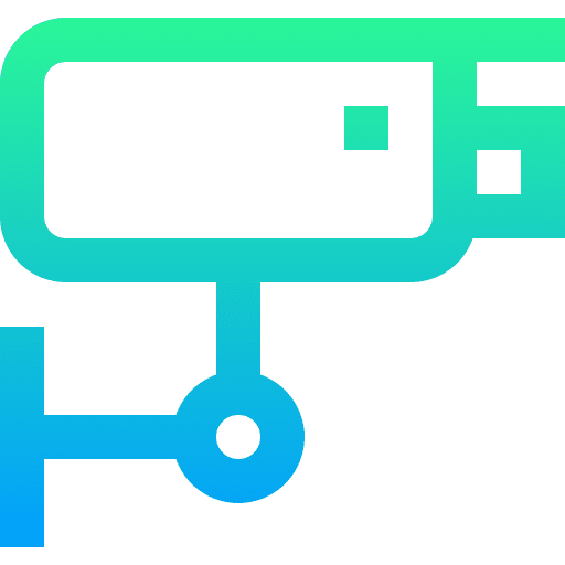 Cctv camera surveillance security video icon