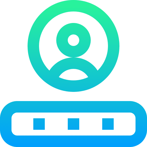 Password protection security account icon Password protection security account icon