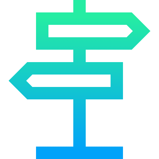 Road sign orientation ui direction icon Road sign orientation ui direction icon