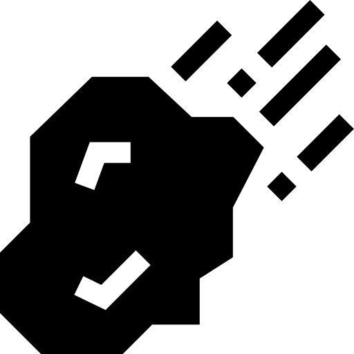 Comet asteroid space galaxy icon