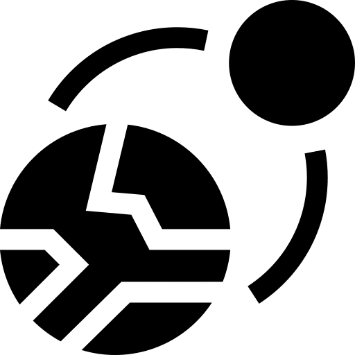 Earth ecology and environment world moon icon