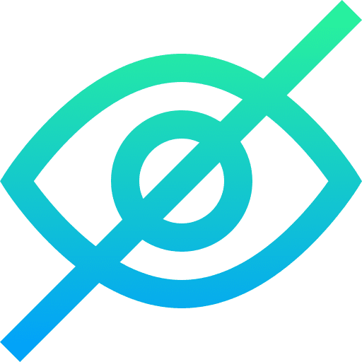 Hide blind hide show password icon