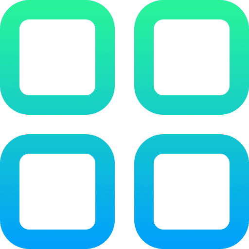 Menu interface grid widget icon