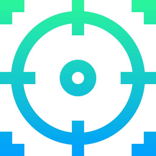Focus sniper centre aim icon Focus sniper centre aim icon