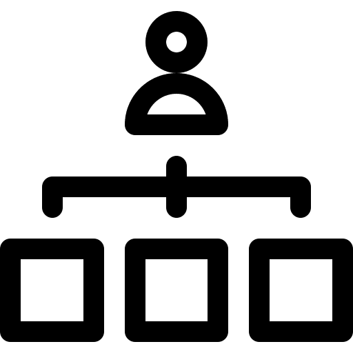 Role money hierarchy organization icon