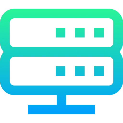 Server database electronics hosting icon Server database electronics hosting icon