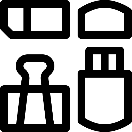 Stationery eraser office business and finance icon