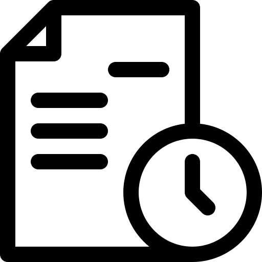 Time agreement business and finance file icon