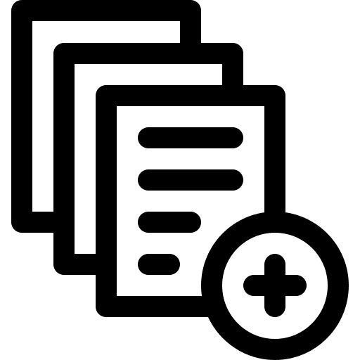 Add document sheet files and folders icon