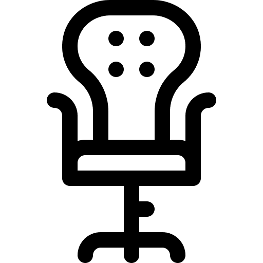 Office chair wheels seat office chair icon