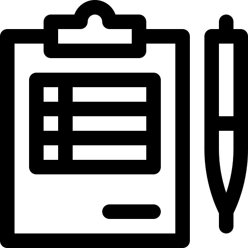 Clipboard task statistics planning icon