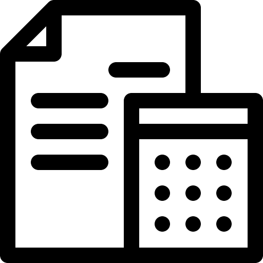 Accounting accounting finances file icon