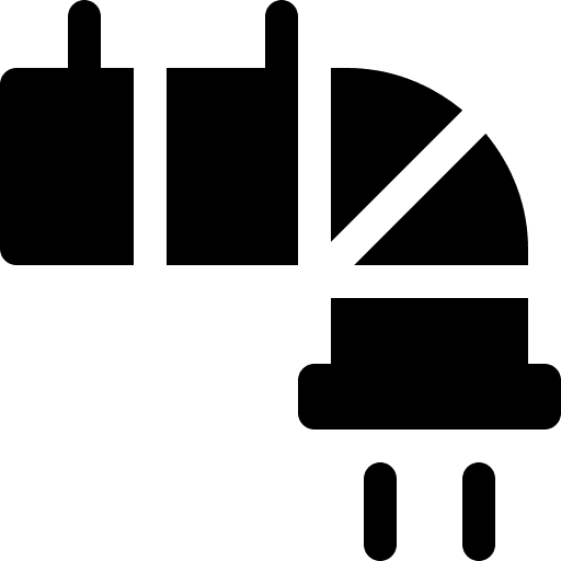 Air duct system tools and utensils heating machine icon