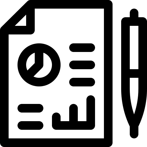 Balance files and folders balance bar graph icon