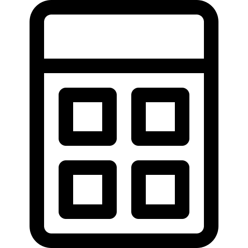 Calculator technological technology business and finance icon