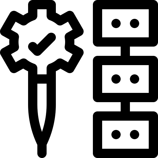 Evaluation business and finance performance gear icon