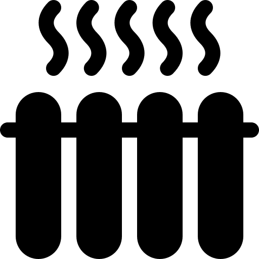 Heating electronics heater heat icon