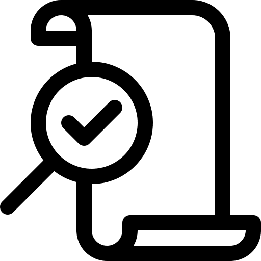 Search files and folders file loupe icon