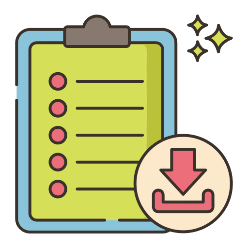 Download file clipboard ui downloading icon