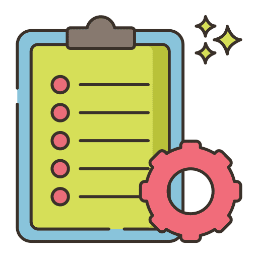 Work order work order check list tick icon