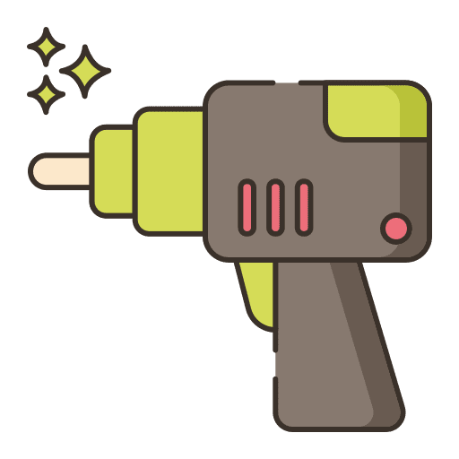 Air tool construction and tools utensil technology icon