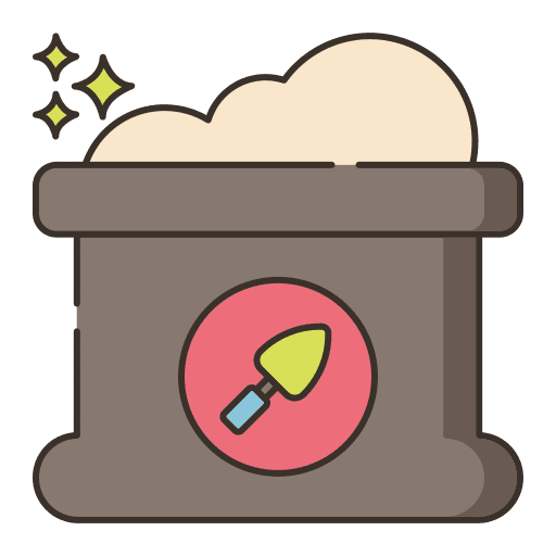 Cement construction and tools texture stone icon