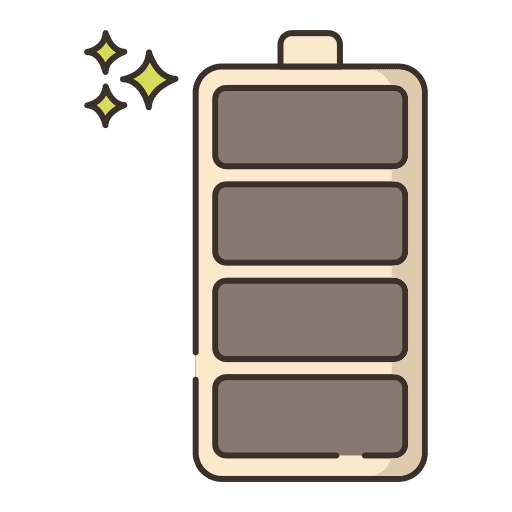 Batteries charge solar energy electronics icon