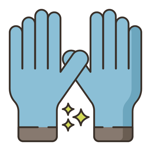 Protective gear latex equipment tools icon