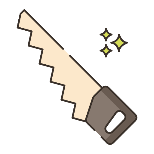 Saw utensil carpenter home repair icon