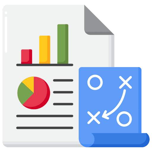 Business plan strategy business and finance budget icon