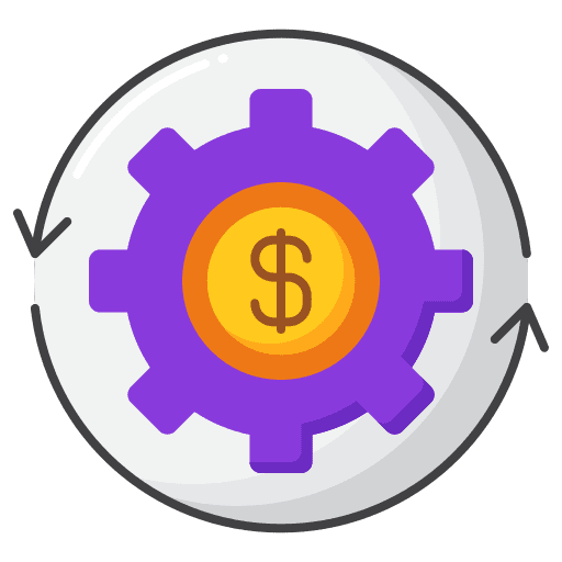 Expenses execution accounting operations icon