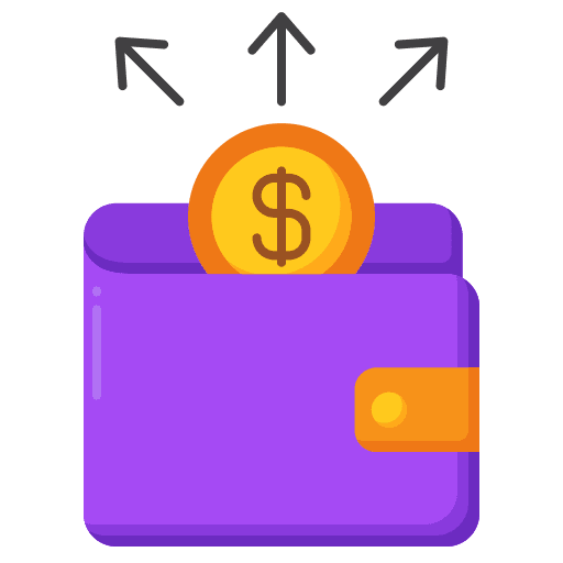 Expenses money banking financial icon