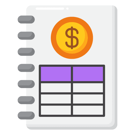 Journal book journal book finances business and finance icon