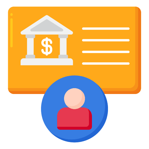 Personal banking personal banking account business and finance icon