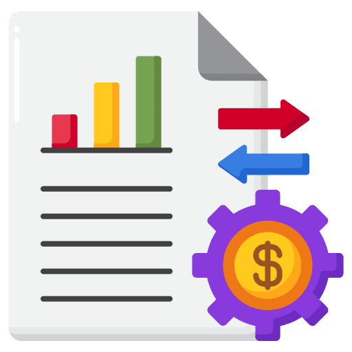 Accounting dollar financial banking icon