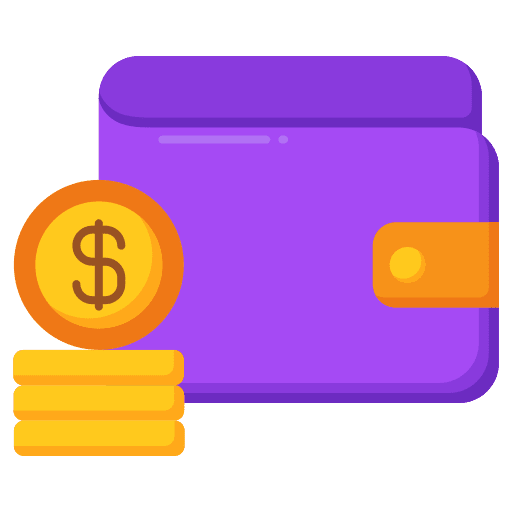 Cash money hand financial icon
