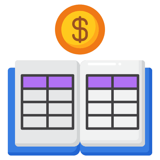 Ledger finance book accounting book business icon