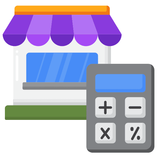 Small small administration calculator icon