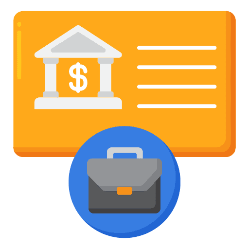 Bank account business calculator accountant icon