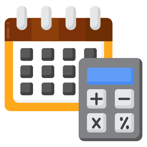 Yearly report accounting financial yearly report icon