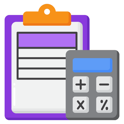 Bookkeeping financial entry single icon
