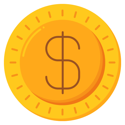 Coins cash coins accounting icon