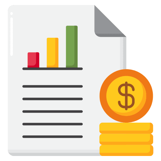 Costs mathematics business financial icon