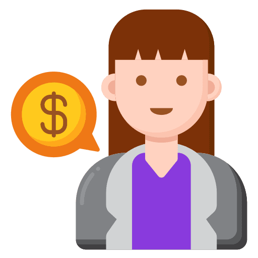 Financial advisor people professions and jobs woman icon