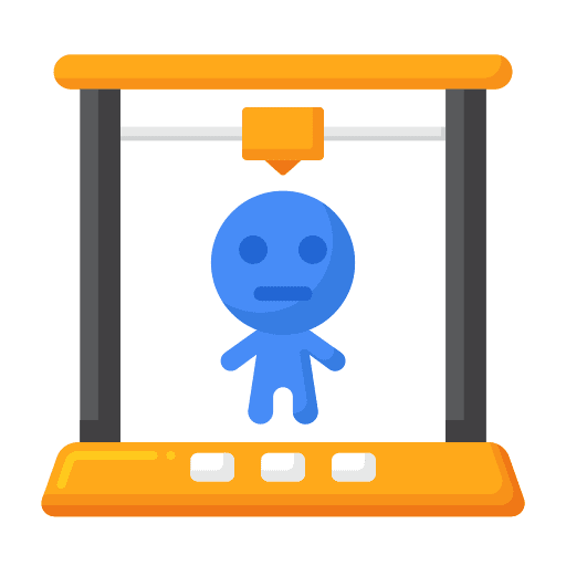 3d toys electronics production 3d printer icon