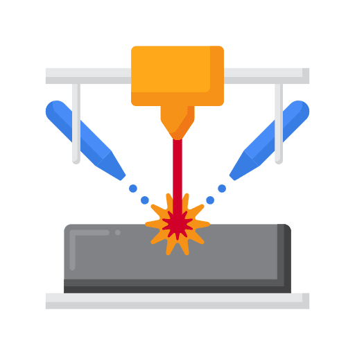 Laser engrave electronics laser icon
